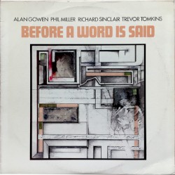 Before a Word Is Said