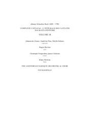 Cantatas, Vol. 18