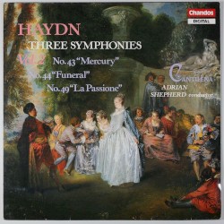 Three Symphonies, Vol. 2: No. 43 "Mercury" / No. 44 "Funeral" / No. 49 "La Passione"