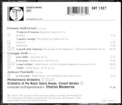 Charles Mackerras Conducts Wolf-Ferrari, Verdi & Ponchielli