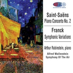 Saint-Saens Piano Concerto No. 2 - Franck Symphonic Variations - Rubinstein, piano