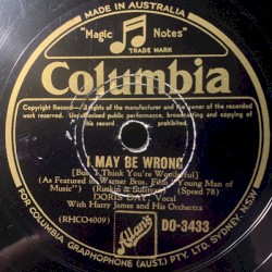 I May Be Wrong / The Very Thought of You