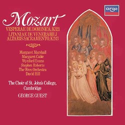 Vesperae de Dominica, K. 321 / Litaniae de venerabili altaris sacramento, K. 243