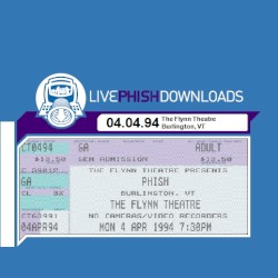 1994-04-04: The Flynn Theatre, Burlington, VT, USA