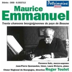 Trente chansons bourguignonnes du pays de Beaune