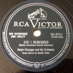 Did I Remember / Lullaby of Birdland