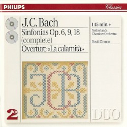 Sinfonias, op. 6, 9, 18 (complete) / Overture "La calamità"