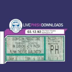 1992-03-12: The Flynn Theatre, Burlington, VT, USA
