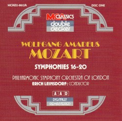 Symphonies 16 - 20