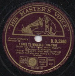 I Love to Whistle / Am I in Another World