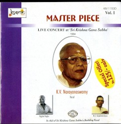 Master Piece - Live Concert at Sri Krishna Gana Sabha Vol.I