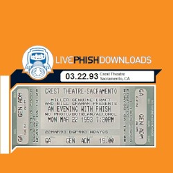 1993-03-22: Crest Theatre, Sacramento, CA, USA