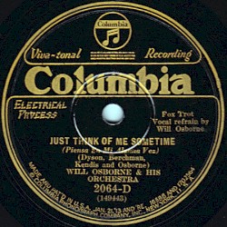 Just Think of Me Sometime / (with You) Where You Are