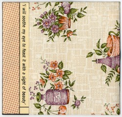 I Will Soothe My Eye to Feast It With a Sight of Beauty