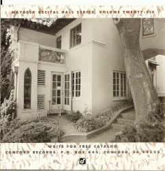 Live at Maybeck Recital Hall, Vol 26