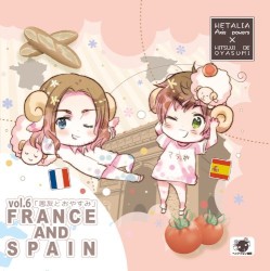 ヘタリア×羊でおやすみシリーズ vol.6 「悪友とおやすみ」 FRANCE AND SPAIN
