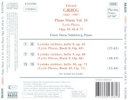 Piano Music, Volume 10: Lyric Pieces, opp. 65, 68 and 71