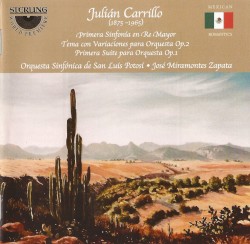Primera sinfonía en re mayor / Tema con variaciones para orquesta, op. 2 / Primera suite para orquesta, op. 1