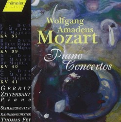 Piano Concertos: F-Dur, KV 37 / B-Dur, KV 39 / D-Dur, KV 40 / G-Dur, KV 41