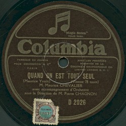 Quand on est tout seul / Dites-moi ma mère