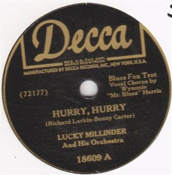 Hurry, Hurry / I Can't See for Lookin'