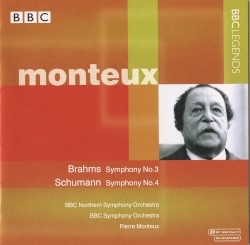 Brahms: Symphony no. 3 / Schumann: Symphony no. 4