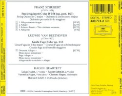 Franz Schubert: Streichquintett / Ludwig van Beethoven: Grosse Fuge