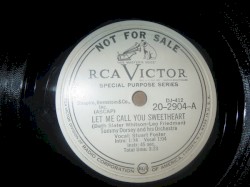 Let Me Call You Sweetheart / Walk It Off