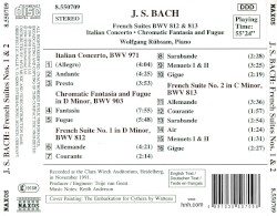 French Suites Nos. 1 & 2, Italian Concerto, Chromatic Fantasia and Fugue