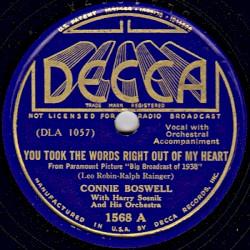 You Took the Words Right Out of My Heart / Outside of Paradise