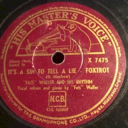 It's a Sin to Tell a Lie / Believe It, Beloved