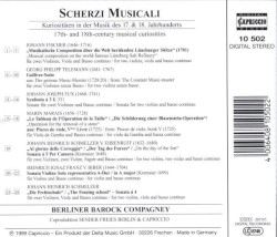 Scherzi Musicali: 17th & 18th-century musical curiosities