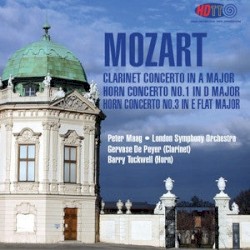 Mozart: Clarinet Concerto in A Major, Horn Concerto No. 1 in D Major & Horn Concerto No. 3 in E Flat Major