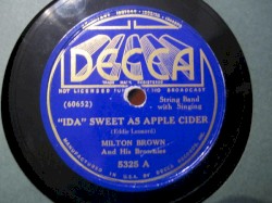 "Ida" Sweet as Apple Cider/ Easy Ridin' Papa