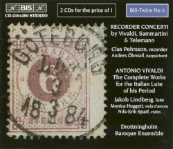 Recorder Concerti / The Complete Works for Italian Lute of His Period