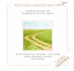 Symphony no. 40 in G minor, K.550 / Symphony no. 41 in C major, K.551 "Jupiter"