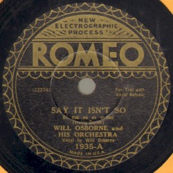 Say It Isn't So / After To-Night