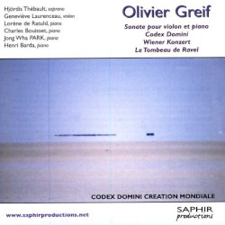 Sonate pour violon et piano / Codex Domini / Wiener Konzert / Le Tombeau de Ravel
