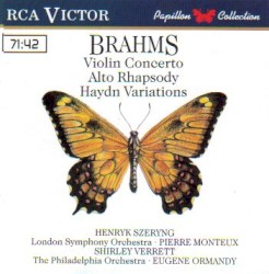 Violin Concerto, Alto Rhapsody, Haydn Variations