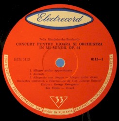 Concert pentru violoncel și orchestră în La minor / Concert pentru vioară și orchestră în Mi minor