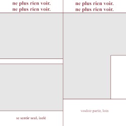 se sentir seul, isolé/vouloir partir, loin