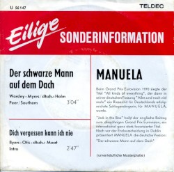 Der schwarze Mann auf dem Dach / Dich vergessen kann ich nie (Wishing it Was You)
