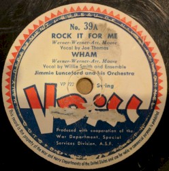 Rock It for Me / Wham / St. James Infirmary / Geechee Joe