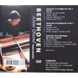 Beethoven: Piano sonatas 3,9 & 18
