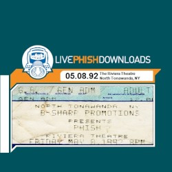 1992-05-08: The Riviera Theatre, North Tonawanda, NY, USA