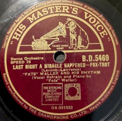 Last Night a Miracle Happened / Hold Tight