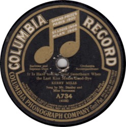 It Is Hard to Kiss Your Sweetheart When the Last Kiss Means Good-Bye / If I Had a Thousand Lives to Live