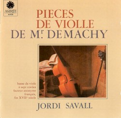 Pièces de violle de Mr Demachy