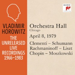 Vladimir Horowitz in Recital at Orchestra Hall Chicago April 8 1979