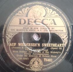 Auf Wiederseh'n Sweetheart / The Parting Song